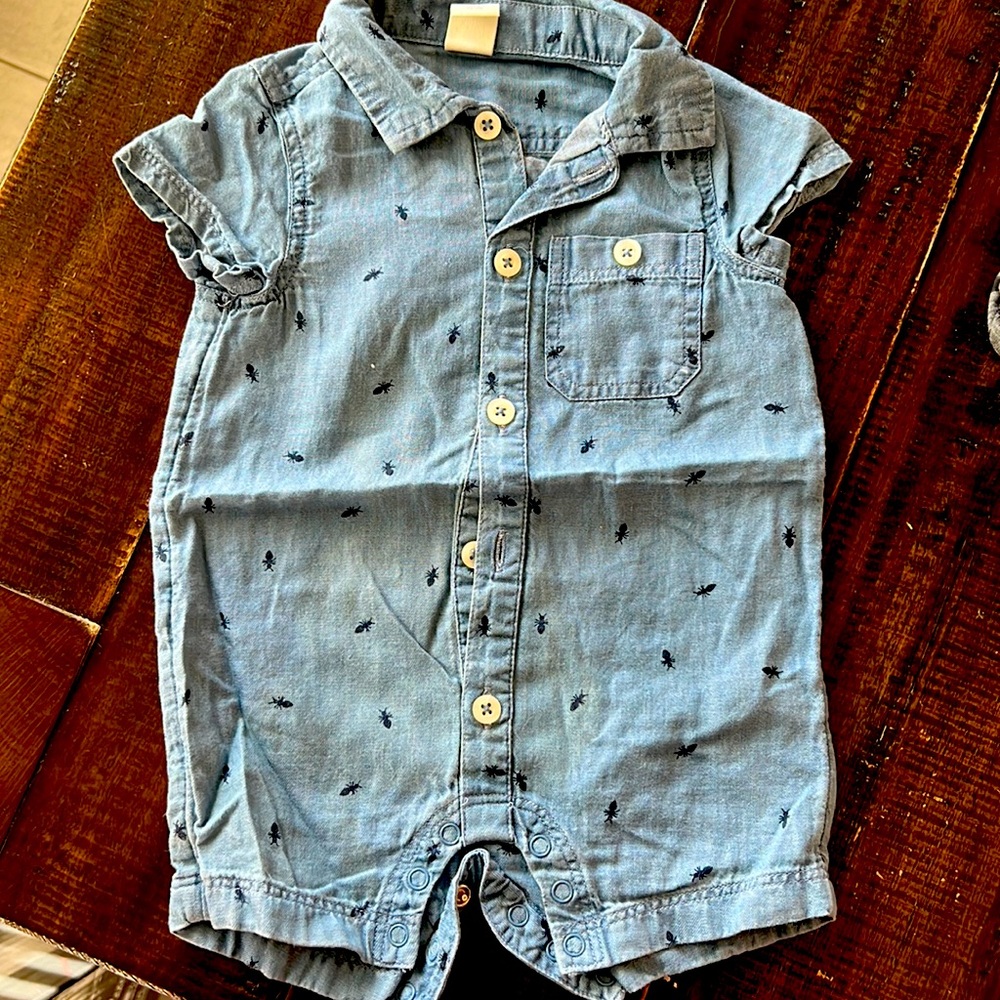Tucker and rate denim romper